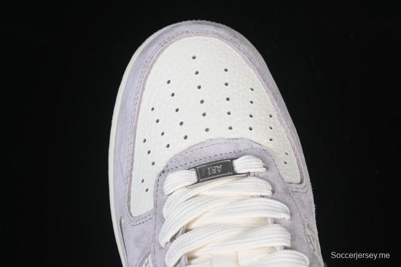 حذاء نايك اير فورس 1 '07 المنخفض من نايك بالتعاون مع بالنسياغا حذاء رياضي كاجوال أبيض بني - YF9511-806