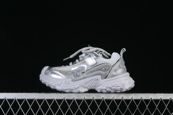 Balenciaga Silver Anti-Slip Casual Kids Shoes - J.C3