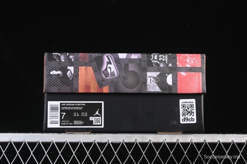 حذاء كرة السلة نايك اير جوردان 10 ريترو شادو رمادي من نايك - HJ6779-001