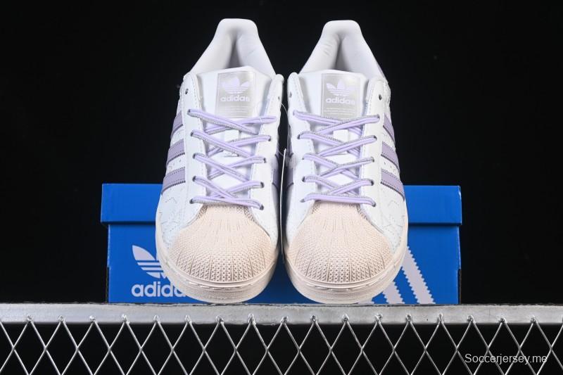 أديداس أوريجينالز سوبرستار II سنيكرز كاجوال بتصميم صدفي من الأمام - JR6984