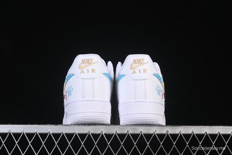 حذاء نايك اير فورس 1'07 المنخفض ذو أربعة خطافات بقوس قزح كاجوال كاجوال - ZH0316-115