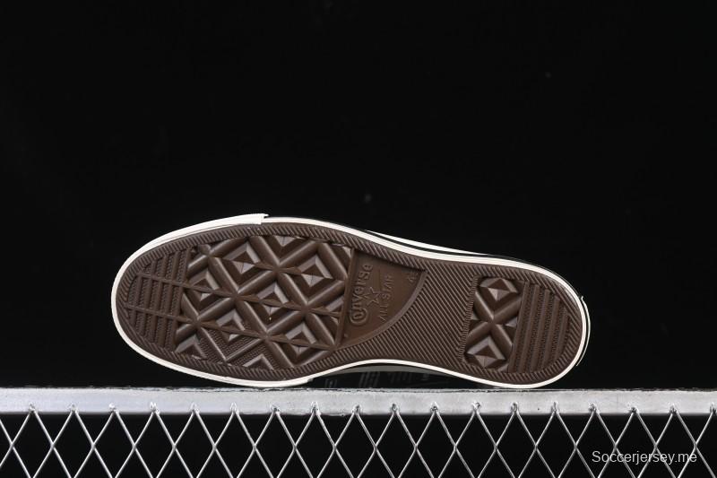 حذاء رياضي كاجوال جلدي عالي الكعب من كونفرس تشاك 1970s من كونفرس - A12443C