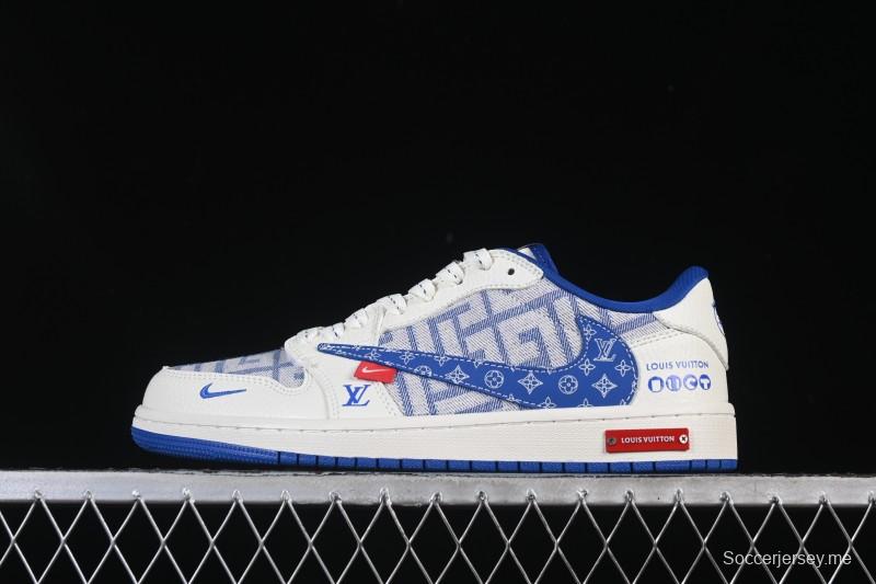 حذاء نايك ترافيس سكوت x Fragment Design x Air Jordan 1 Low OG SP AJ1 AJ1 سنيكرز كاجوال منخفض علوي - SC0601-055