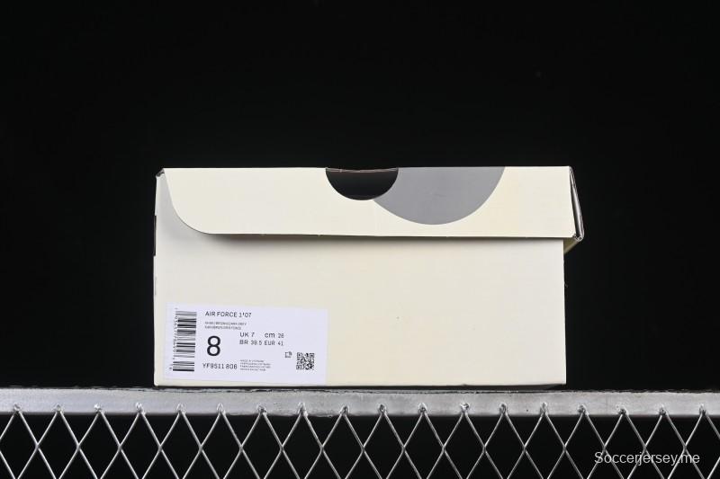 حذاء نايك اير فورس 1 '07 المنخفض من نايك بالتعاون مع بالنسياغا حذاء رياضي كاجوال أبيض بني - YF9511-806