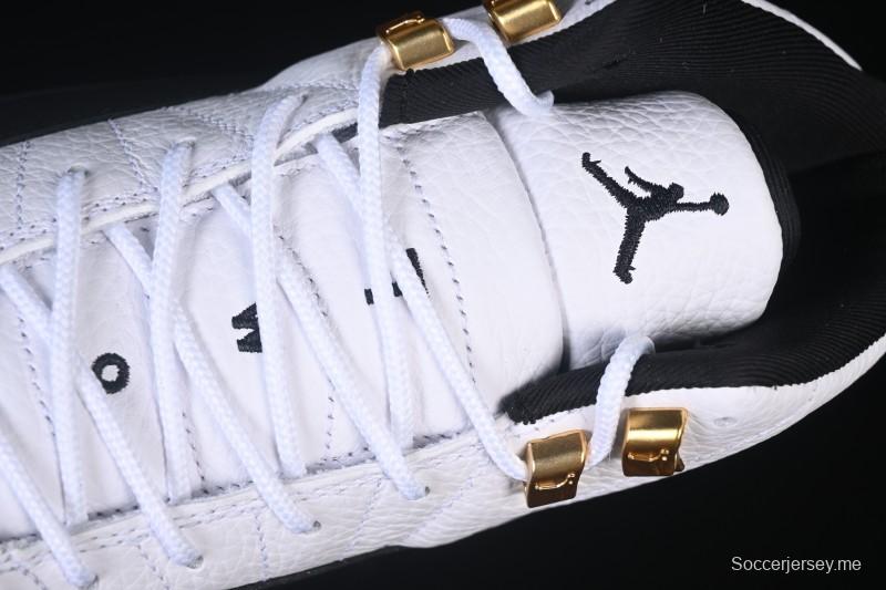 حذاء كرة السلة نايك اير جوردان 12 ريترو تاكسي تاكسي بإبزيم ذهبي - CT8013-117