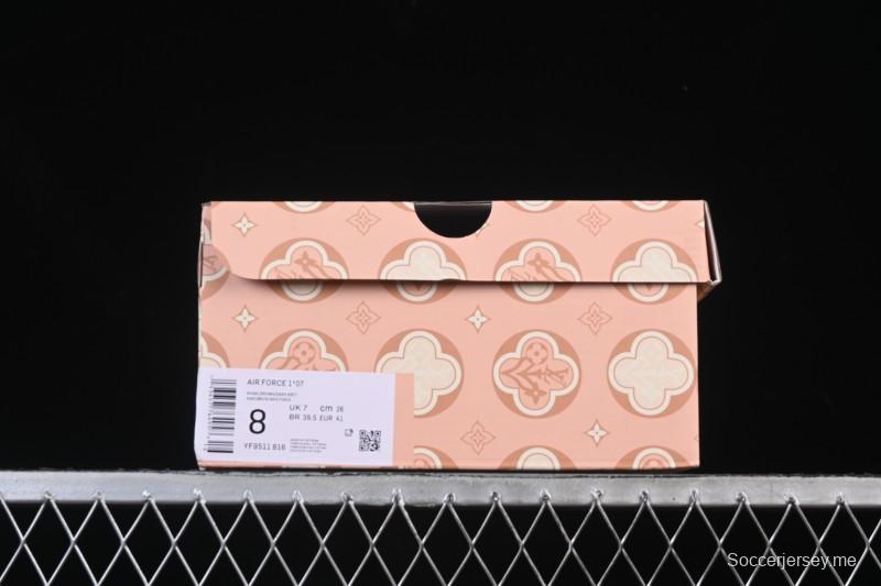 حذاء رياضي نايك اير فورس 1 '07 منخفض كاجوال باللون الأزرق الداكن الأبيض - YF9511-816