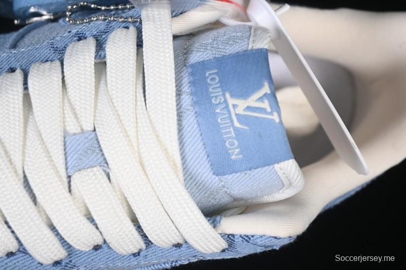 حذاء نايك اير فورس 1 '07 منخفض LV Collaboration أزرق فاتح كاجوال سنيكرز من نايك - YF9511-823