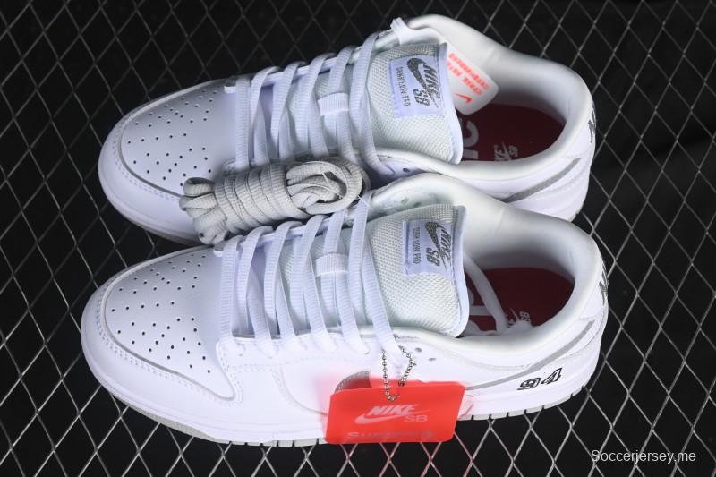 حذاء تزلج نايك سوبريم × دانك SB دانك دنك منخفض أبيض منخفض الكاجوال - HQ8487-100