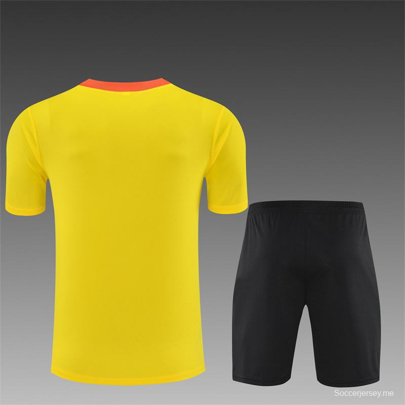25/26 Brazil Yellow with XS Short Sleeve+Soccer Shorts