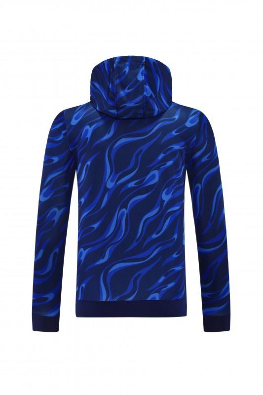 25/26 هودي ريال مدريد أزرق بقبعة زرقاء + بنطلون طويل