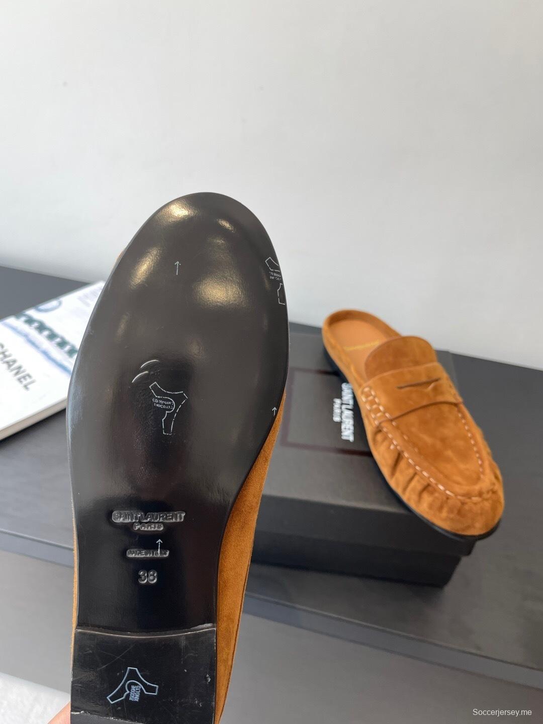 Saint Laurent Classic Loafer Mule Flats - KFY00320