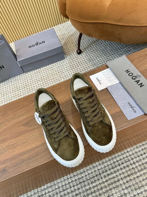 Hogan H-STRIPES Series Couple Thick Sole Biscuit Sneakers Casual Sports Shoes - AS00310