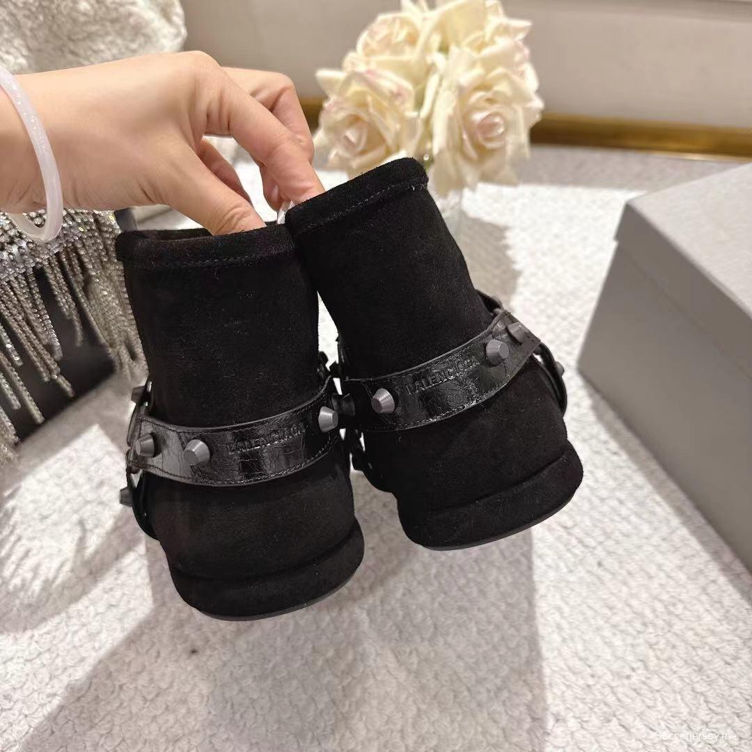 Balenciaga F022 Winter Wool Short Boots Snow Boots - F022