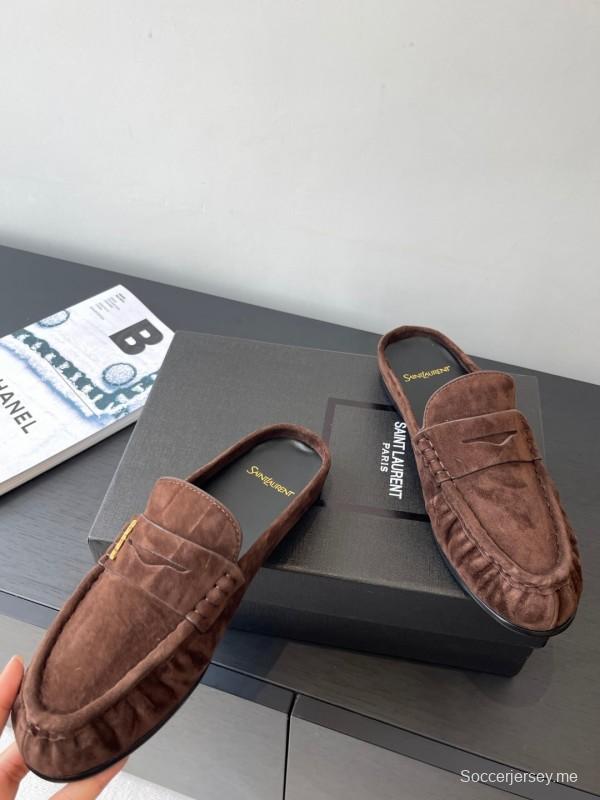 Saint Laurent Classic Loafer Mule Flats - KFY00320