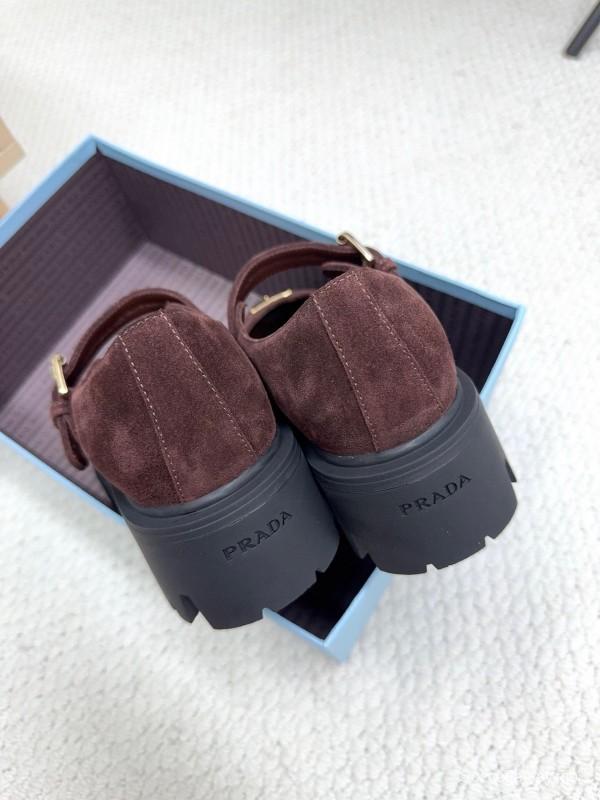 Prada Thick Sole Mary Jane Shoes Spring Summer 2025 Collection - LY00300