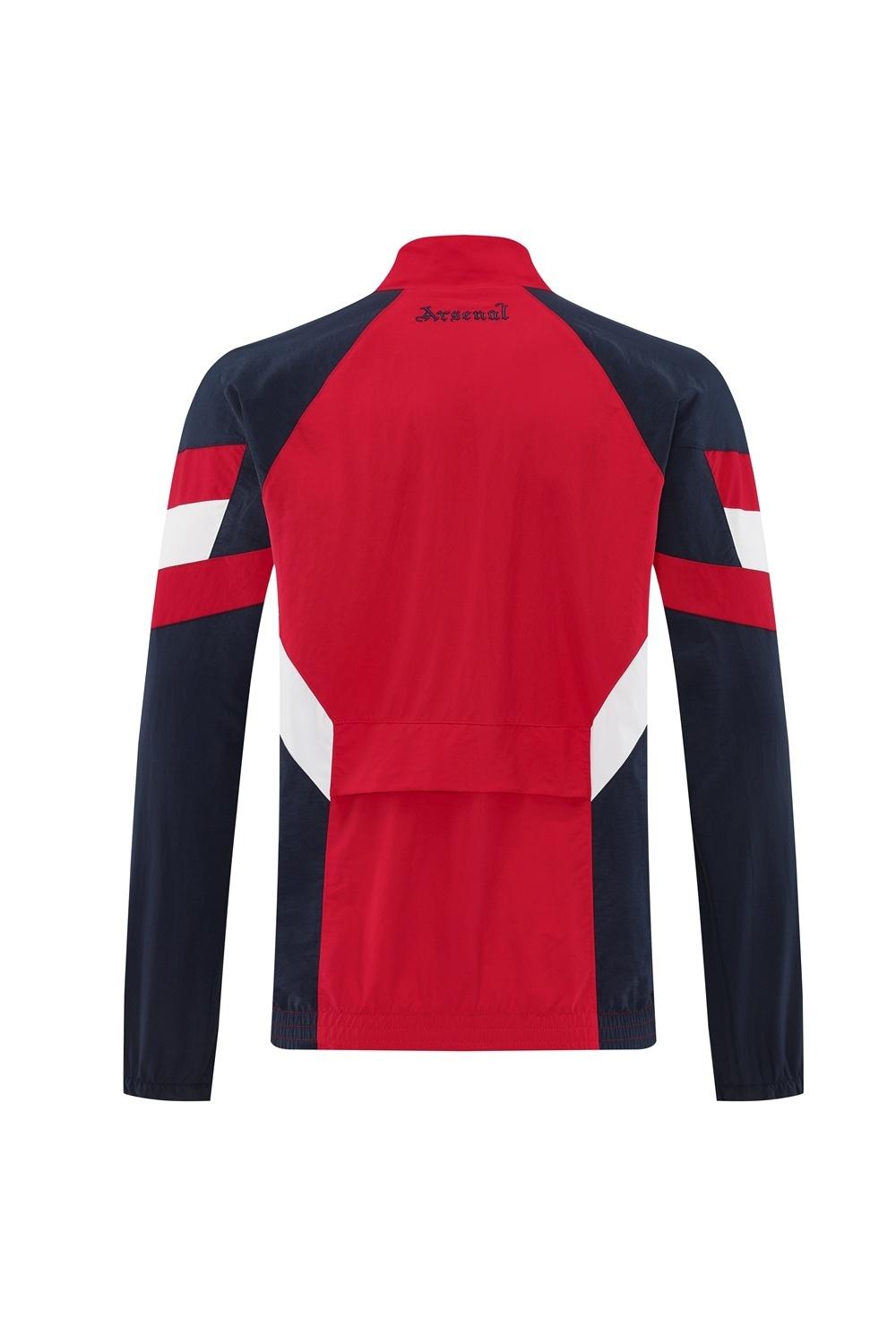 25/26 أرسنال جاكيت أحمر نصف سحاب أحمر + بنطلون طويل S-3XL