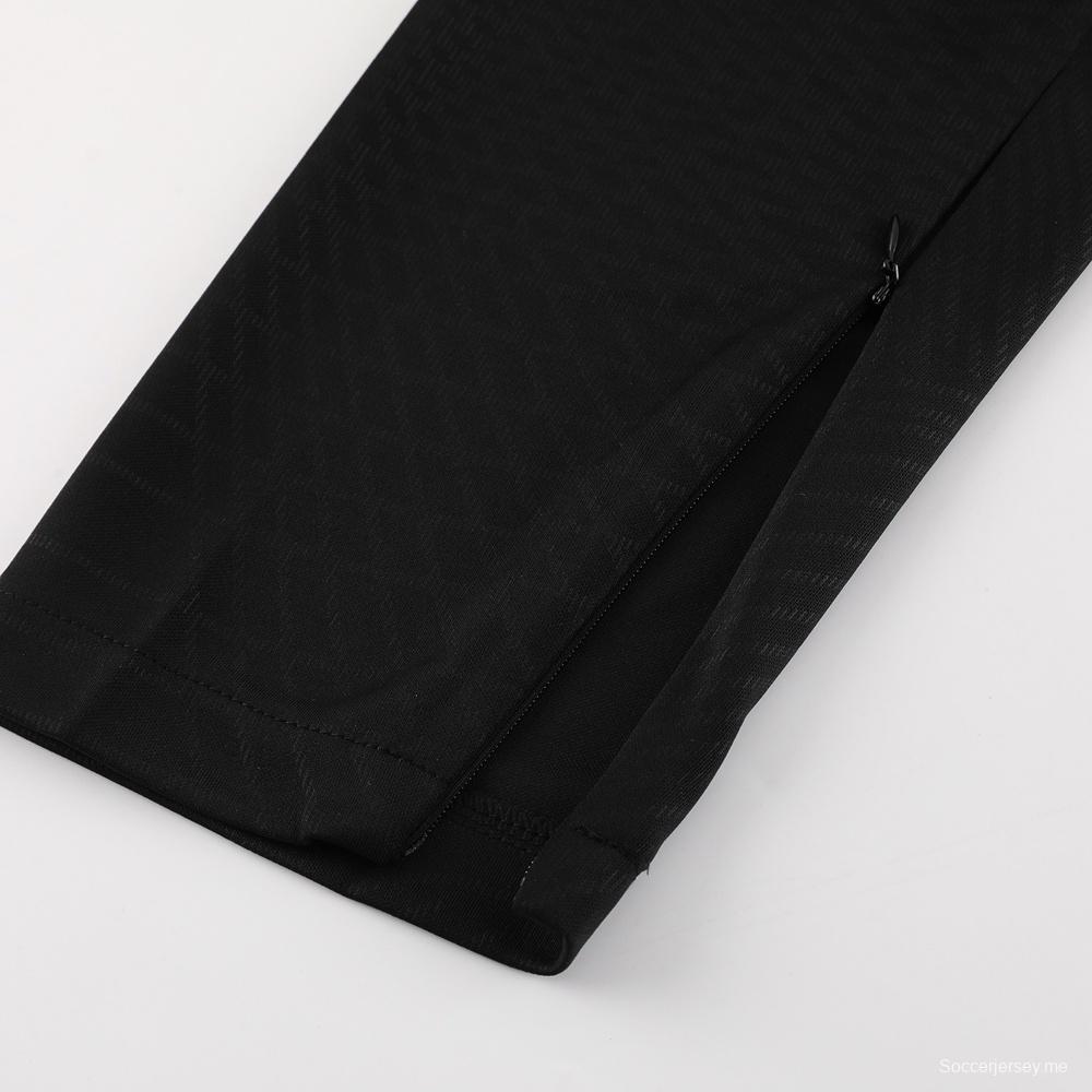 25/26 تشيلسي جاكيت تشيلسي أسود نصف سحاب + بنطلون طويل + بنطلون طويل