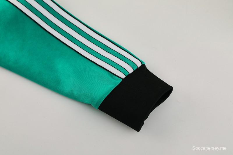 25/26 ليفربول جاكيت أخضر بسحاب كامل + بنطلون طويل + جاكيت أخضر بسحاب كامل