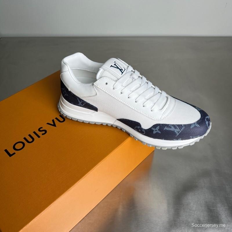 حذاء كاجوال للرجال بأربطة مستديرة من الجلد من ليف رن اواي برباط عند الأصابع - YC