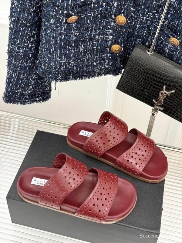 صندل آليا لربيع وصيف 2025 لربيع وصيف 2025 صندل كاجوال مخرم بالليزر - KFY00260