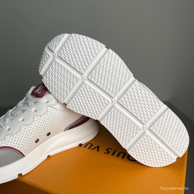 حذاء كلاسيكي جلدي كلاسيكي برباط عند الأصابع المستديرة بأربطة من الأمام والجزء العلوي منخفض الكاجوال للرجال - YC