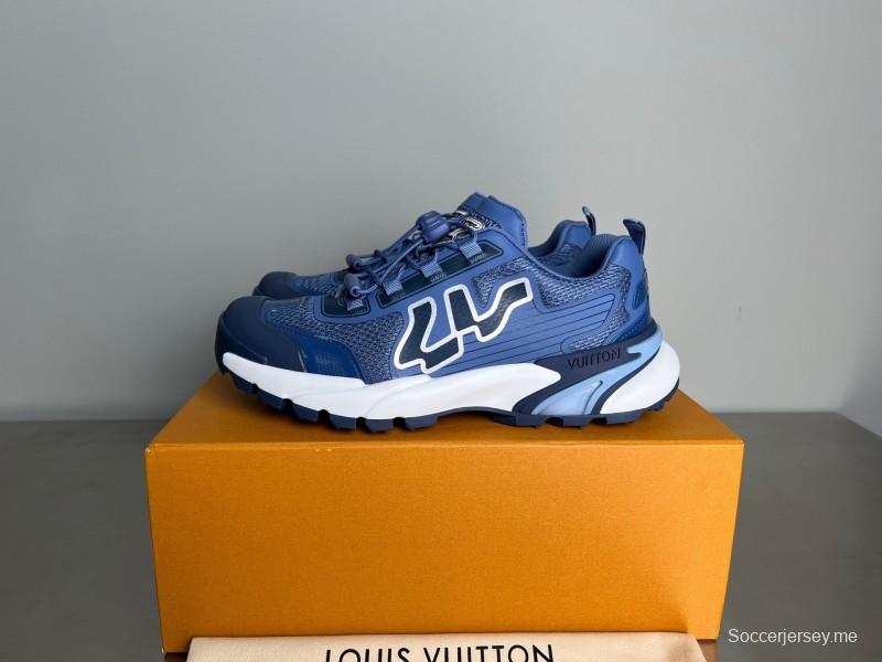 حذاء رانر تاتيك 2025 من سلسلة Lv Runner Tatic 2025 للرجال كاجوال برباط منخفض من الأعلى - YC