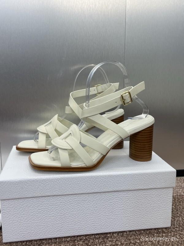 ديور دي-كلوب دي-كلوب حذاء نسائي بكعب عالٍ مجوف اللون مجوف بحزام متقاطع بكعب عالٍ للنساء - KFY00290