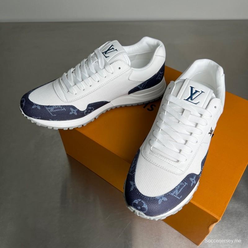 حذاء كاجوال للرجال بأربطة مستديرة من الجلد من ليف رن اواي برباط عند الأصابع - YC