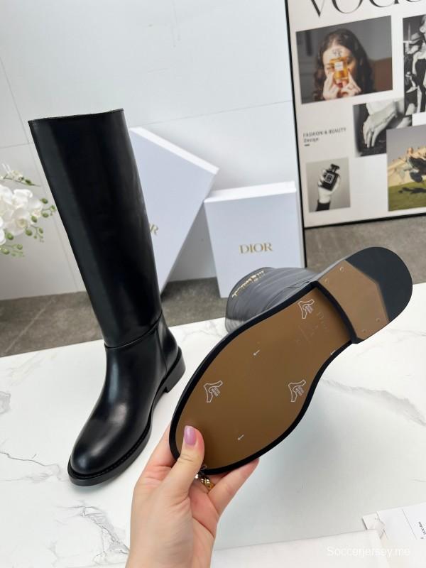 حذاء ديور 2025/SS من ديور 2025/SS من الطراز البريطاني القديم بروغ على طراز الفارس الجديد - LY00460