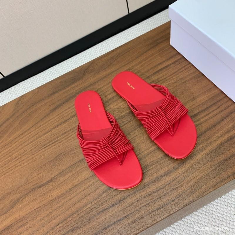 صندل شبكي روماني من ذا رو 2025 بتصميم بسيط - KFY00210