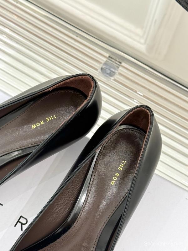 حذاء ذا رو بكعب عالٍ مدبب من الأمام بكعب مدبب من الأمام بتصميم بسيط - KFY00320