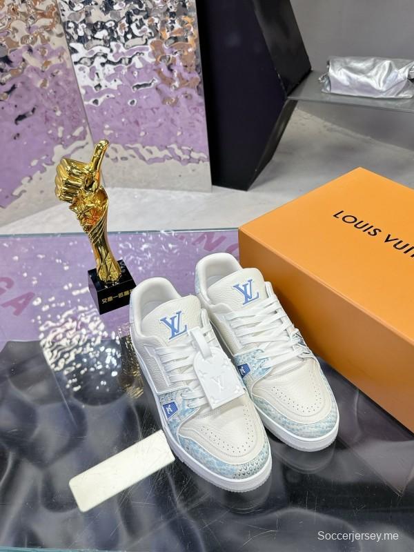 سلسلة أحذية لويس فويتون LV Trainer LV الرياضية بطبعة ثعبان - AS00430