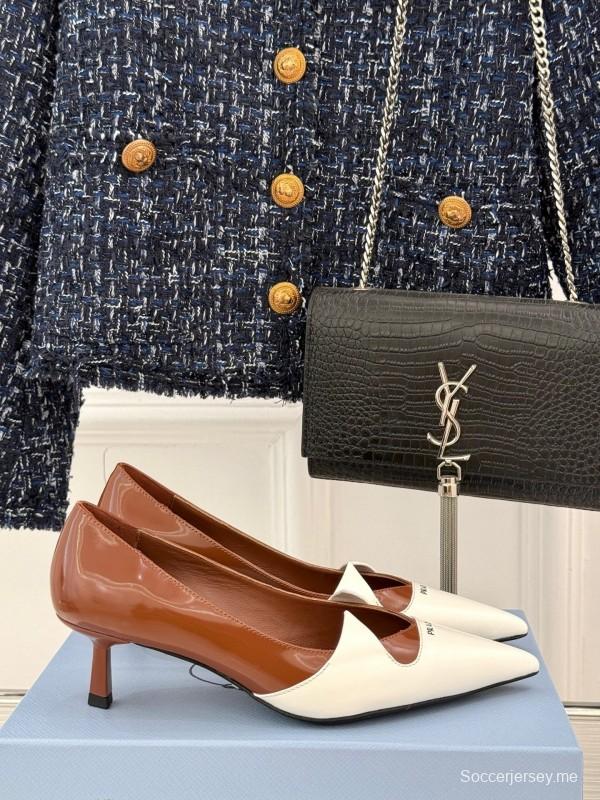 بربادا 2025 حذاء بكعب مدبب من الأمام بكعب عالٍ - KFY00310