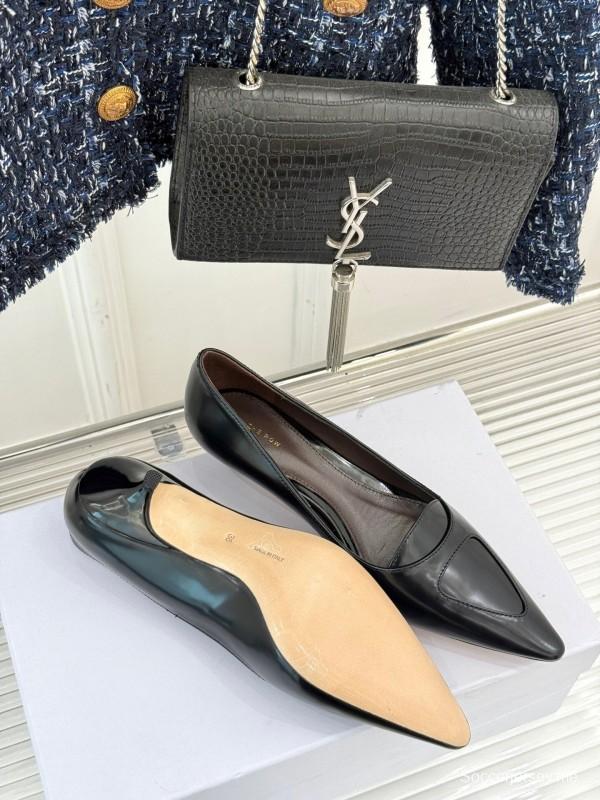 حذاء ذا رو بكعب عالٍ مدبب من الأمام بكعب مدبب من الأمام بتصميم بسيط - KFY00320