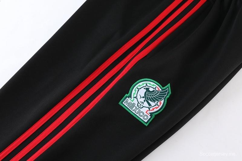 2025 مكسيكو 2025 جاكيت أخضر بسحاب كامل + بنطلون طويل