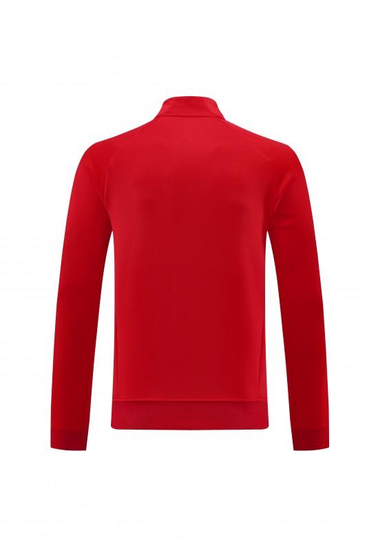 25/26 بايرن 07 سترة حمراء بسحاب كامل + بنطلون طويل + بنطلون طويل