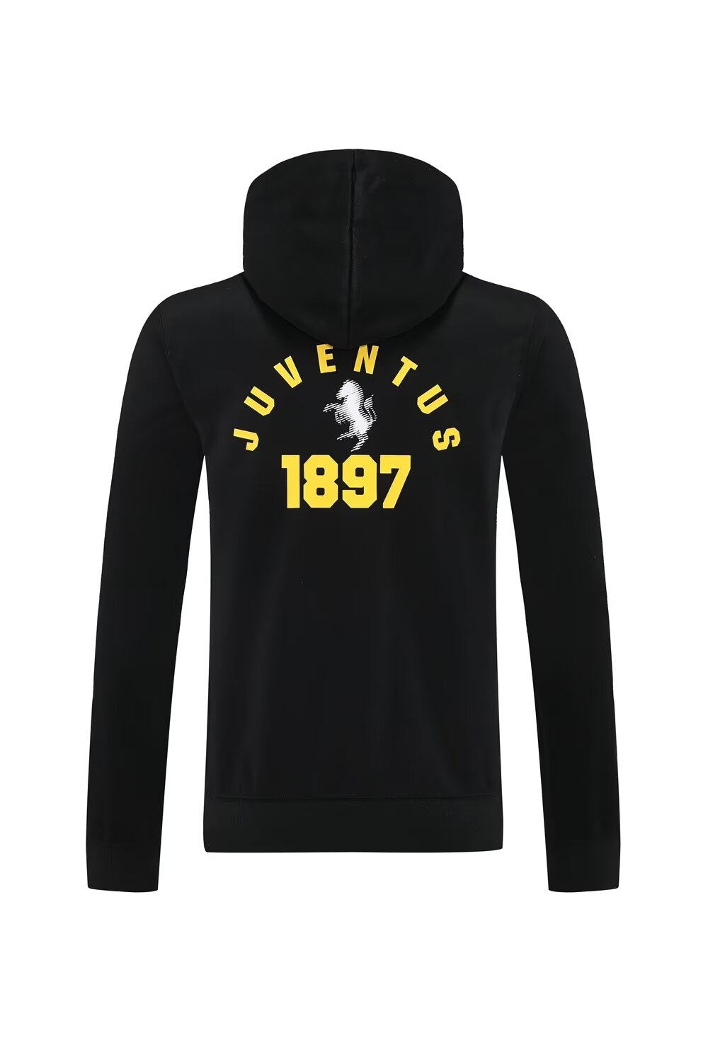 25/26 يوفنتوس سويت شيرت أسود كامل بسحاب + بنطلون طويل + جاكيت أسود بسحاب