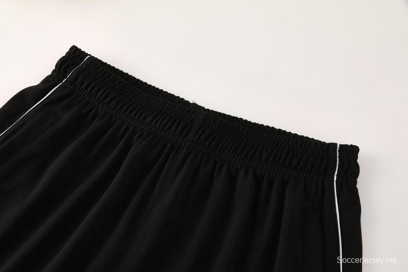 25/26 أديداس سترة رياضية بسحاب كامل رمادي فاتح + بنطلون طويل + أديداس 25/26