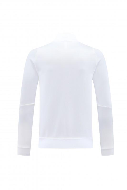 25/26 يوفنتوس جاكيت رياضي أبيض بسحاب كامل + بنطلون طويل + جاكيت يوفنتوس أبيض