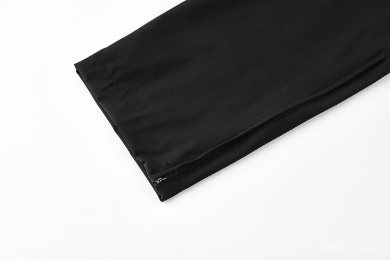 25/26 ريال بيتيس ريال بيتيس أبيض أسود أخضر سحاب كامل سترة رياضية + بنطلون طويل