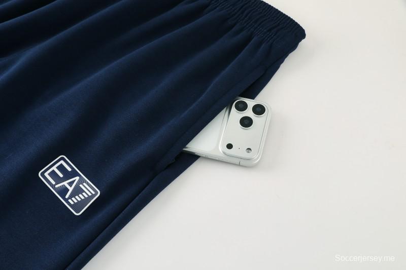 25/26 نابولي أزرق سماوي أزرق سحاب كامل سترة رياضية + بنطلون طويل