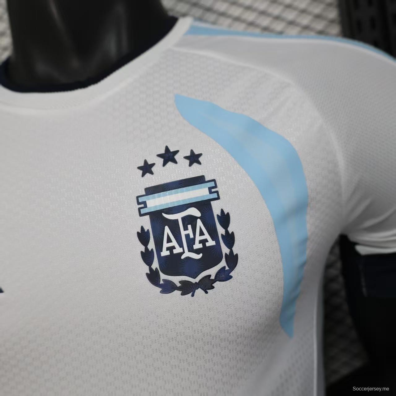 نسخة اللاعب 2026 قميص تدريب الأرجنتين الأبيض 2026