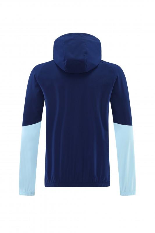 2026 سترة زرقاء داكنة بزر كامل + بنطال طويل من الأرجنتين