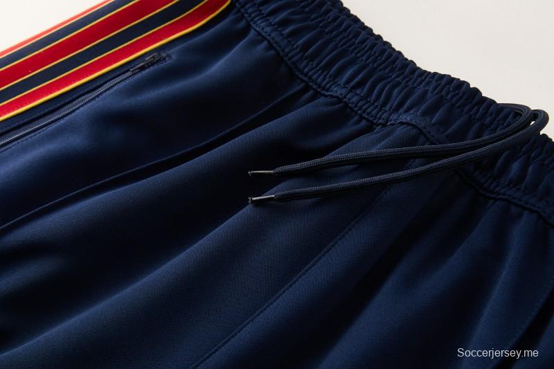 25/26 روما وايت جاكيت بسحاب كامل + بنطال طويل