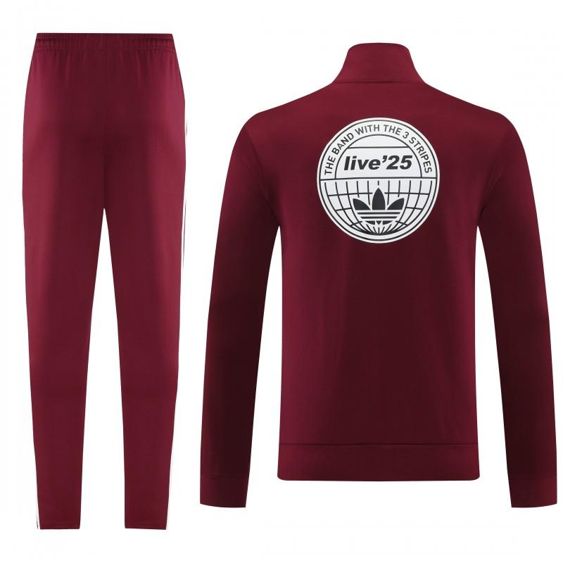 2026 Adidas x OASIS سترة بزر سحاب كامل + بنطال طويل