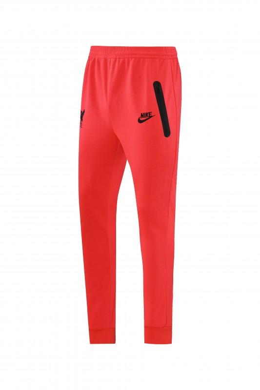 26/27 طقم رياضي من ليفربول باللون الأحمر مع سترة بغطاء رأس وسحاب كامل + بنطال طويل