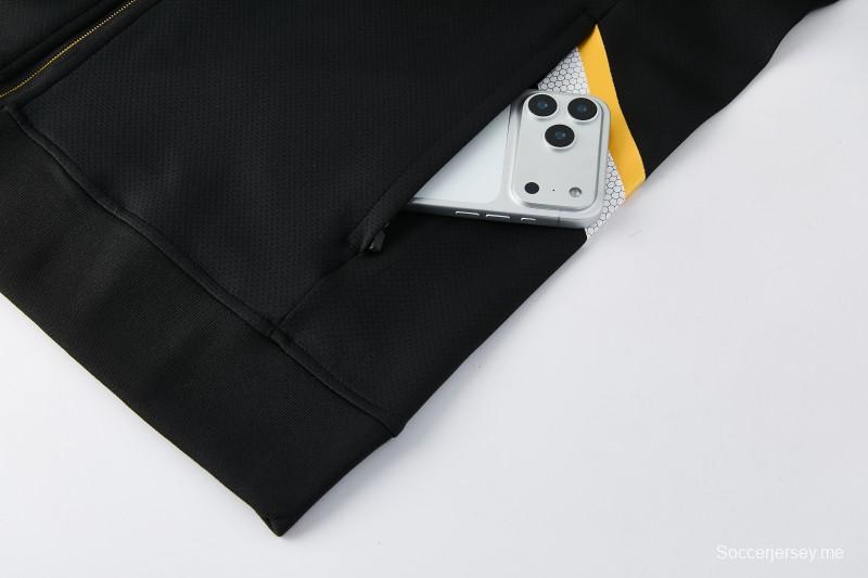 2026 NIKE سترة سوداء بسحاب كامل + بنطال طويل