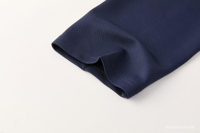 2026 NIKE سترة زرقاء بسحاب كامل + بنطال طويل