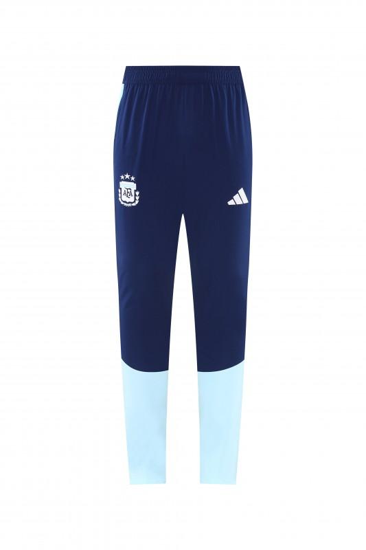 2026 سترة زرقاء داكنة بزر كامل + بنطال طويل من الأرجنتين