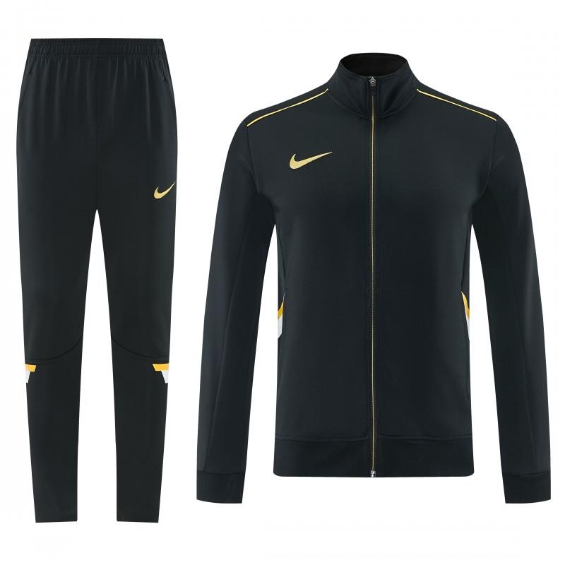 2026 NIKE سترة سوداء بسحاب كامل + بنطال طويل